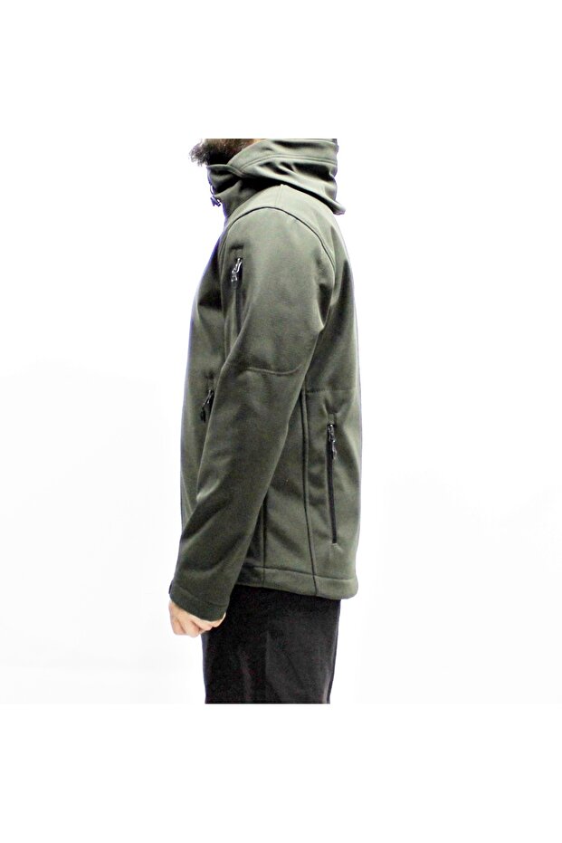 سترة معطف ناعم كاكي تريل مقاومة للرياح - 5