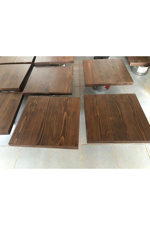 Kütük Masa Üstü Tablası 60x60 Cm Adet Fiyatıdır Mutfak Cafe Otel Masa Üstü Tablası Imalatı - 9