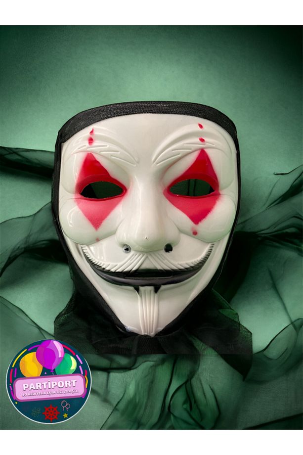 V For Vandetta Maskesi Vendetta Maske Yılbaşı Halloween Cadılar Günü Anonymous Maskesi - 1