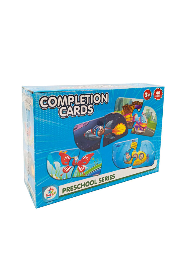Educational Children's Completion Cards Set 40 Pieces - BLUE WATER WORLD