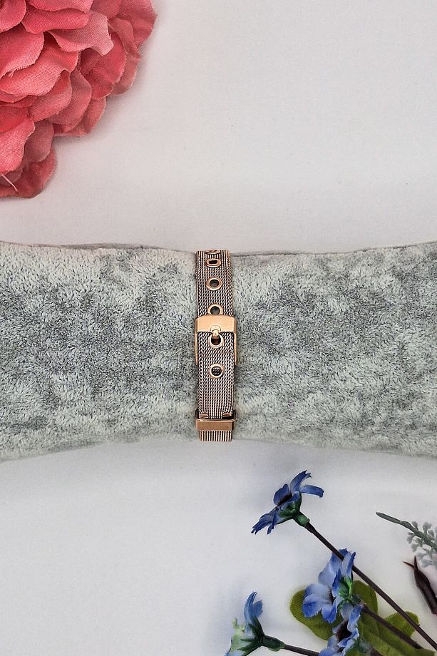 Exception Rose Gold Hasır Kordon Kadın Kol Saati - 5