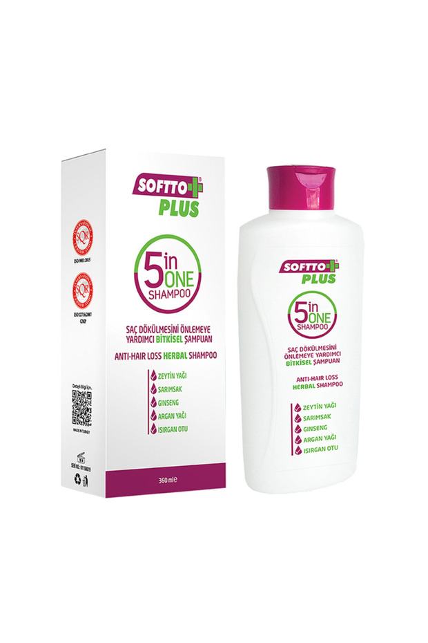 Saç Dökülmesini Önlemeye Yardımcı Bitkisel Şampuan 360 ml... 5'i 1 Arada - 1