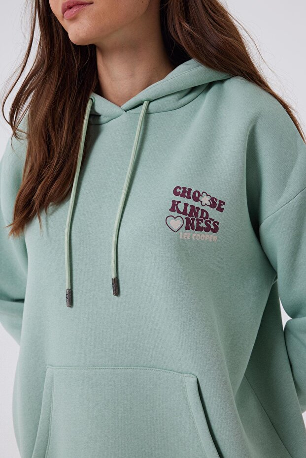Kındy Kadın Kapş. Sweatshırt Mınt - 4