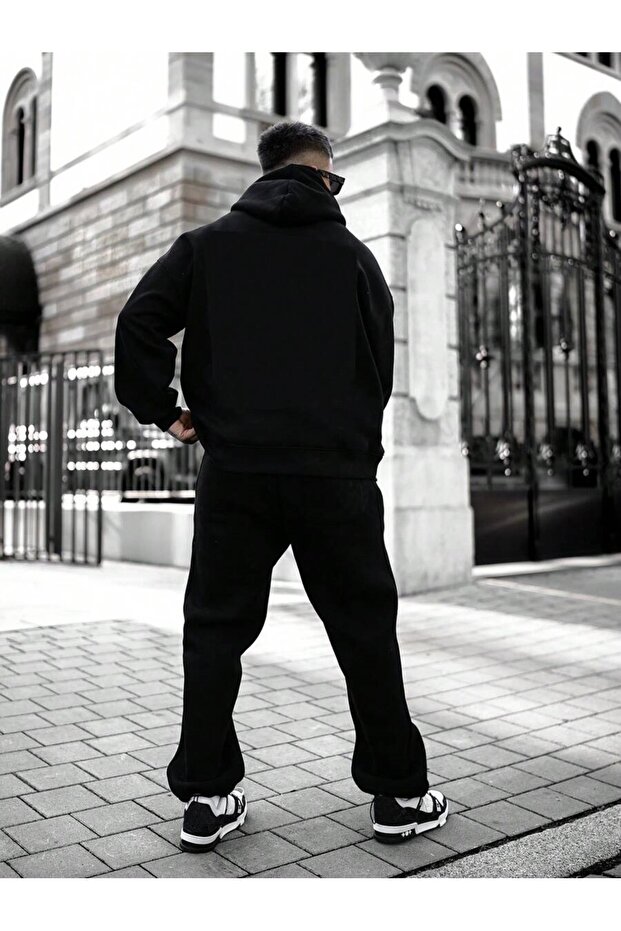 سترة رجالية عادية بقلنسوة كبيرة الحجم - 3