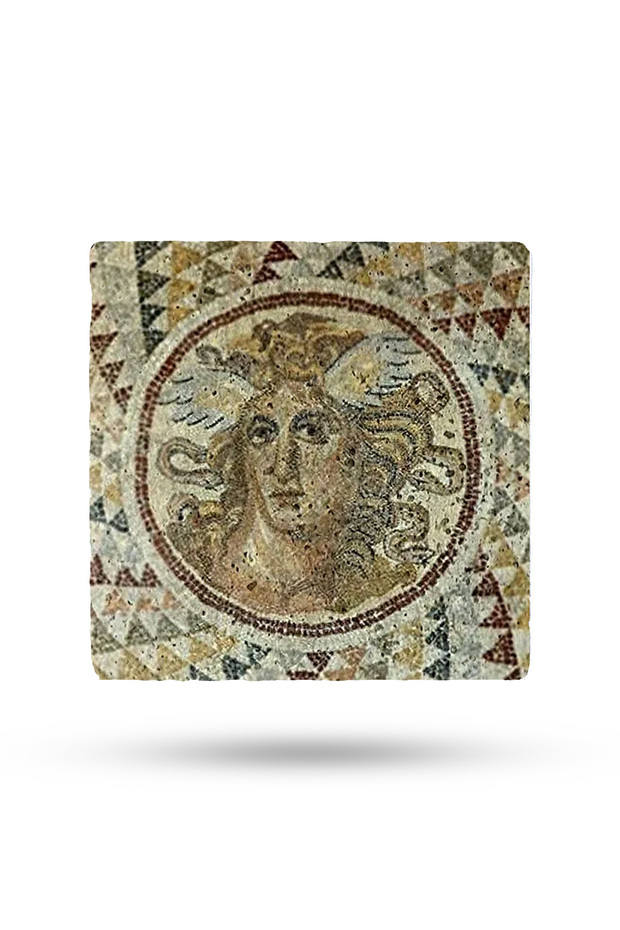 Natural Stone Coaster 20X20Cm Mosaic Printed Teapot Coaster - Pot and Pan Coaster
