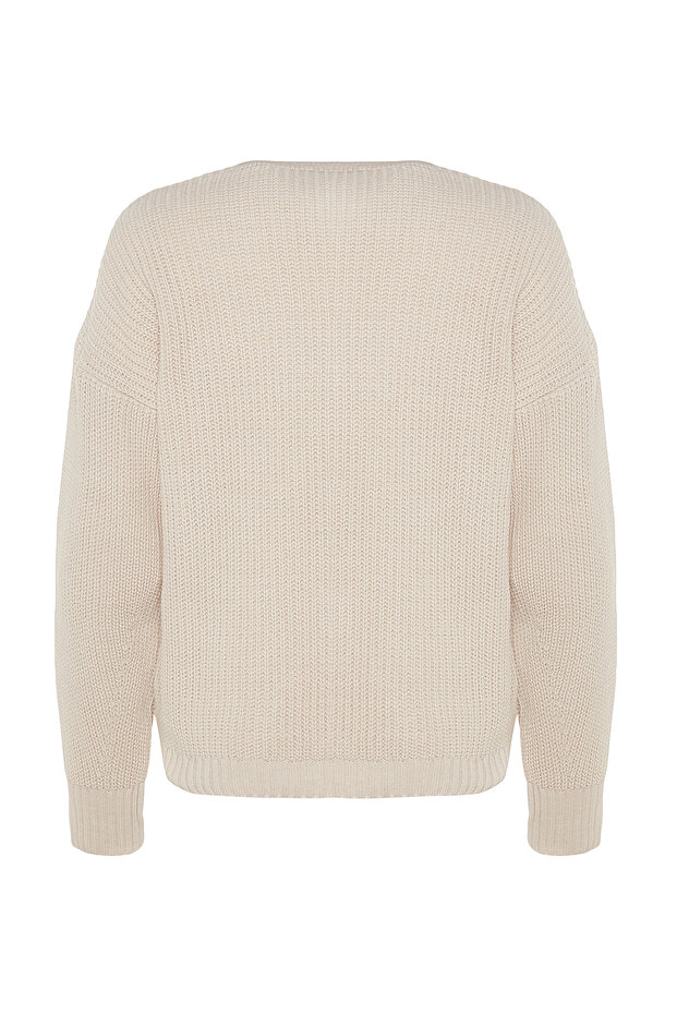 Taş Basic V Yaka Triko Hırka TWOAW24HI00383 - 8