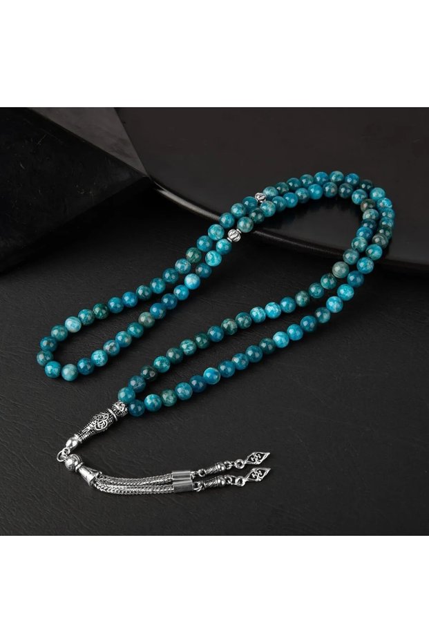Certified Apatite Natural Stone Prayer Beads 99 6mm