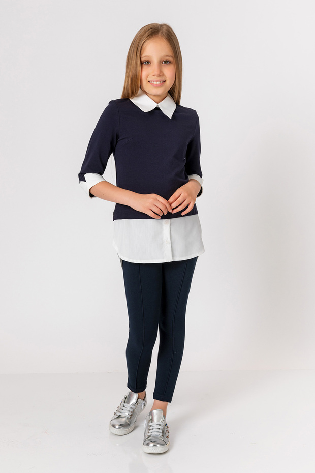 Girl's Medium Line Detailed Tights