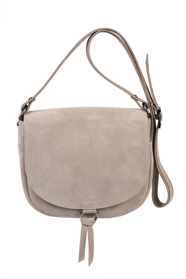 Genuine Suede Leather Covered Crossbody Shoulder Bag YC012036HSD