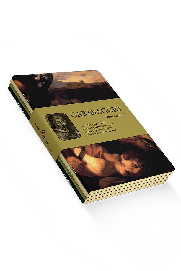 Caravaggio 4'lü Defter Seti 3 - Saints Series I - Çizgisiz - 64 Sayfa - 14x21cm - 1