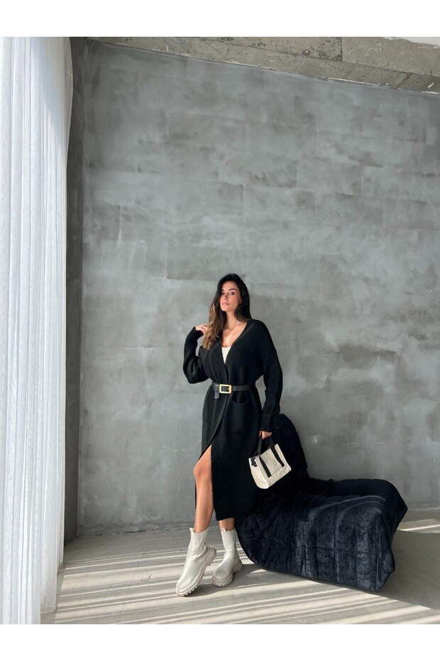 STRPHANİE İPEK KALIN HIRKA - 4