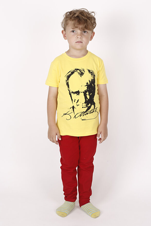 UNISEX KIDS ATATURK PRINTED 100Year's Special T-Shirt