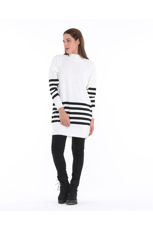 Women's Striped Knitwear Tunic
