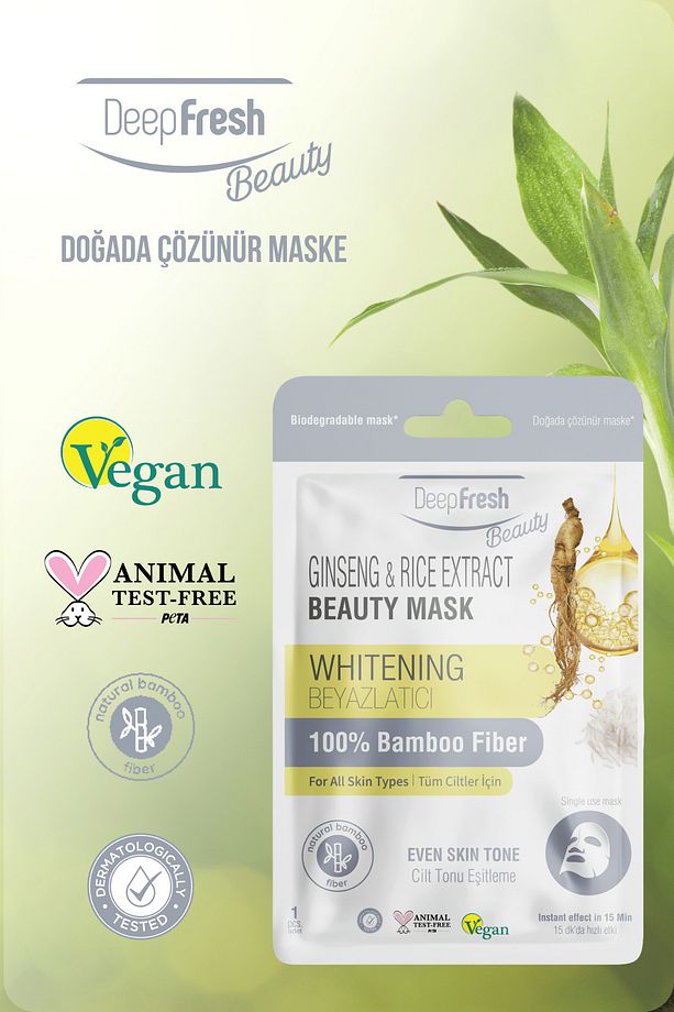 Cilt Tonu Eşitleyici Kağıt Maske 3 Adet | Ginseng Ve Rice | Beyazlatıcı - 3