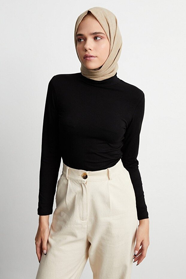 Kadın Siyah Body - 2