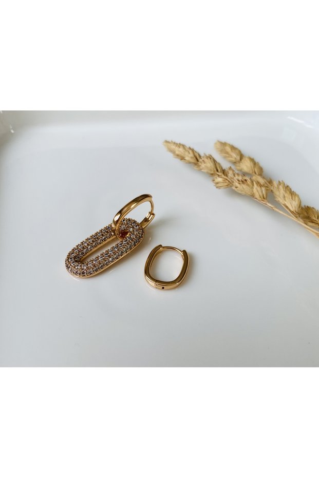 VIP Series Zircon Jewelled Hollow Oval gold Xuping Earrings