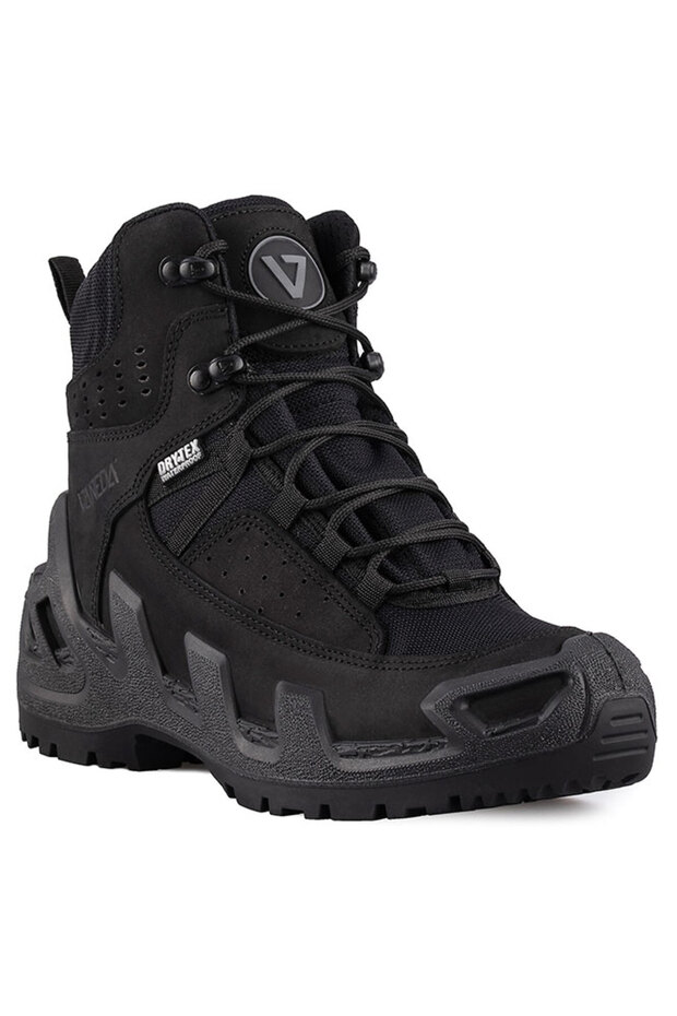 حذاء تكتيكي 1192 Pro Mid On Duty Dry-tex مقاوم للماء أسود من جلد نوبوك