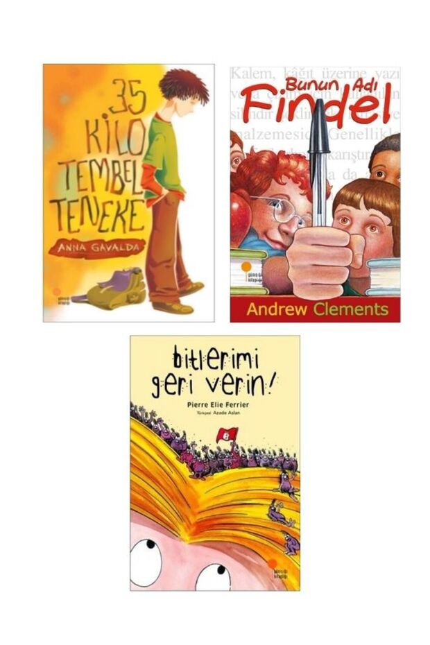 35 Kilo Lazy Tin Can with Sticker Gift - Bunun Adı Findel - Bitlerimi Geri Verin - Andrew Clements