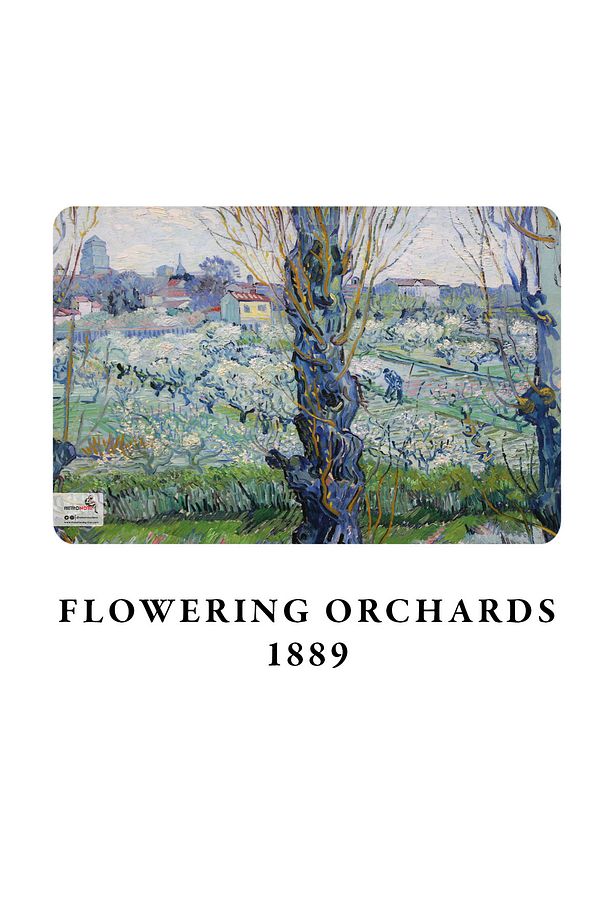 Van Gogh 4'lü Defter Seti 2 - Blooming Series - Çizgisiz - 64 Sayfa - 14x21cm - 4
