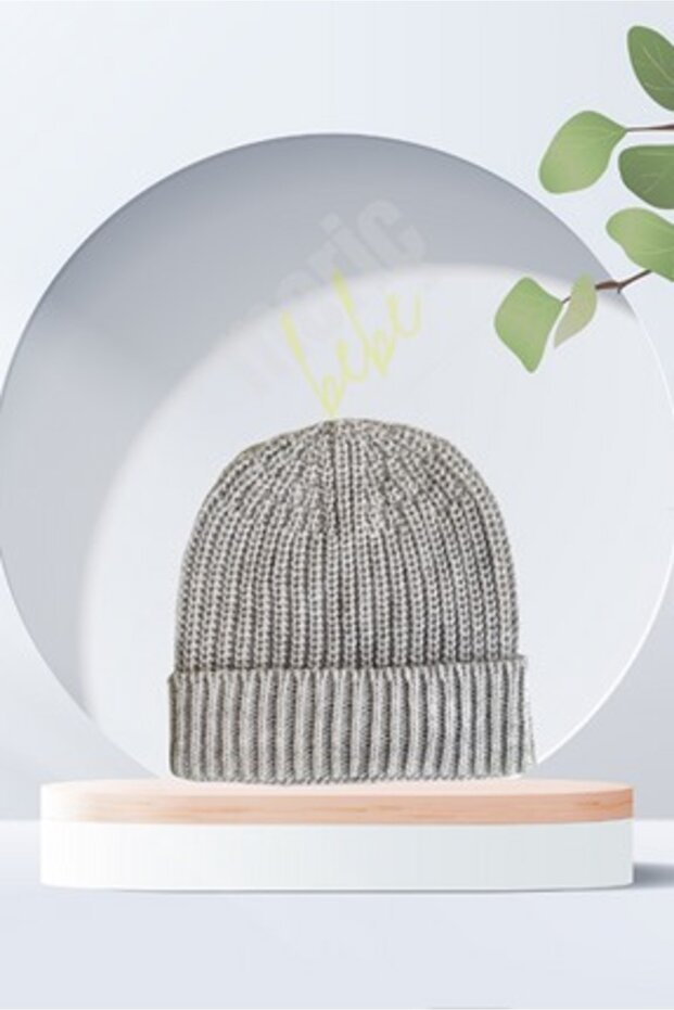 Esnek Selanik Örgüsü Triko Basic Standart Unisex Gri Bere 1-4 Yaş - 1