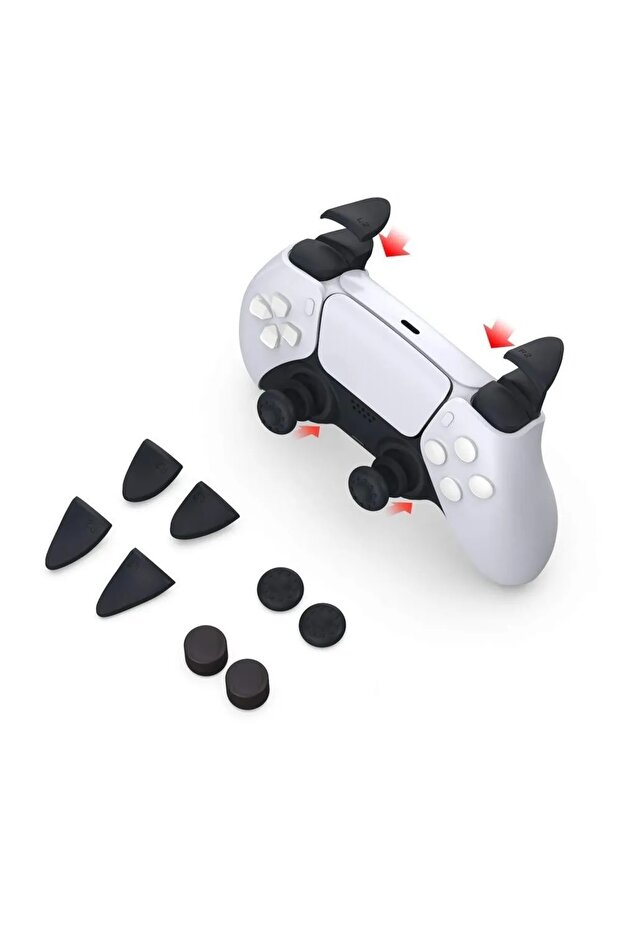 Ps5 Dualsense Joystick Analog Koruyucu ve Tetik Yükseltici Trigger Kit - 1