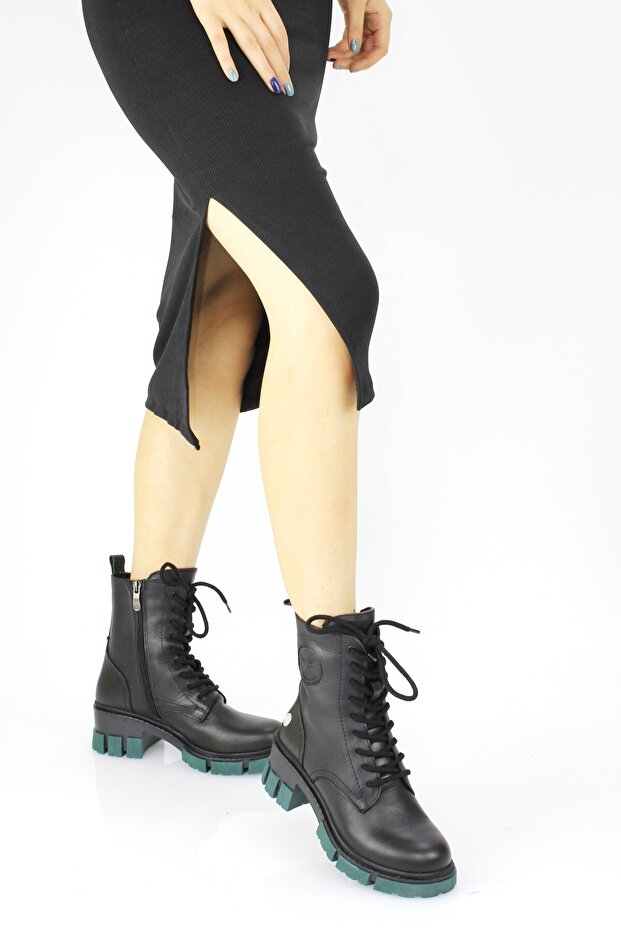Women's Genuine Leather Orthopedic Zippered Boots Daily Boots