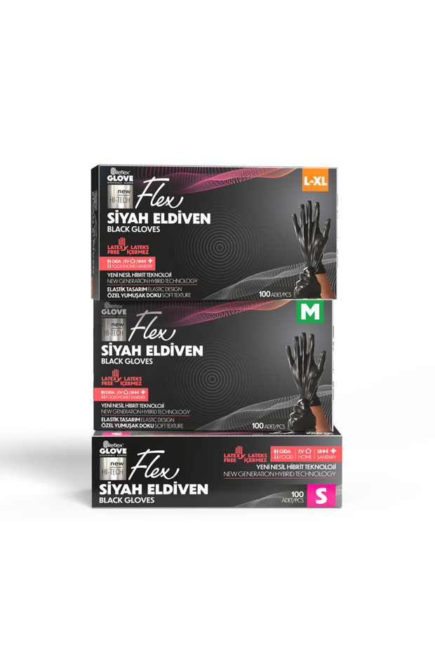 Flex Pudrasız Eldiven 100'lü M Beden - 2