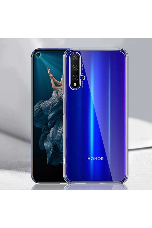 حافظة متينة ومرنة وشفافة غير ملونة متوافقة مع هاتف Huawei Honor 20