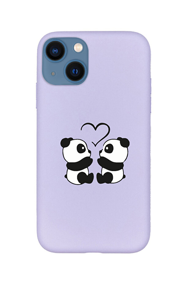 حافظة هاتف آيفون 14 باندا من السيليكون الفاخر - 1