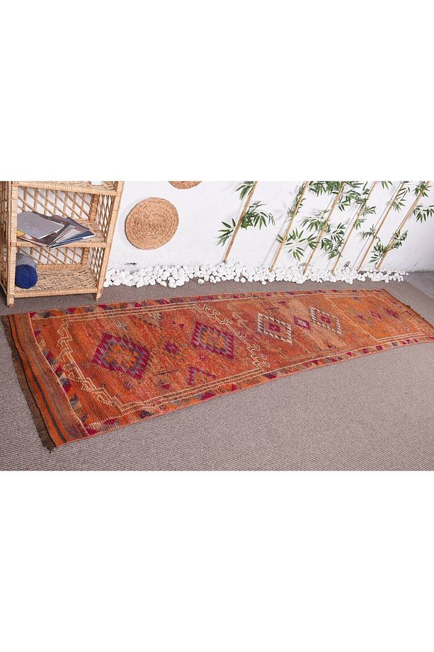 83x350 cm Yolluk Halı, Mutfak Halı, Nostaljik Halı, Koridor Halı, Uşak Halı, Sarı Mutfak Halı - 4