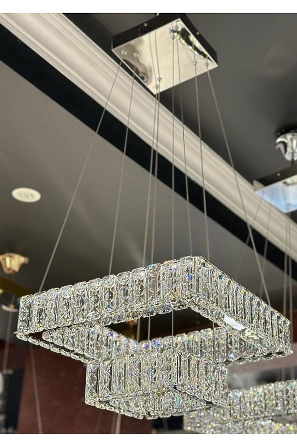 Led aydınlatmalı sarkıt model avize 40x20 - 1