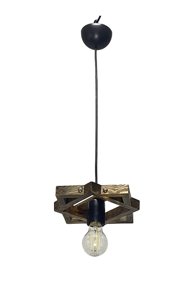 Masifidea Ahşap Sarkıt Avize Tek'li - 4