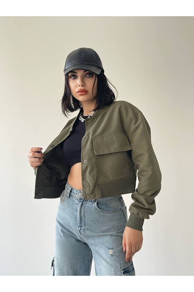 SOLOMON BOMBER CROP CEKET - 5