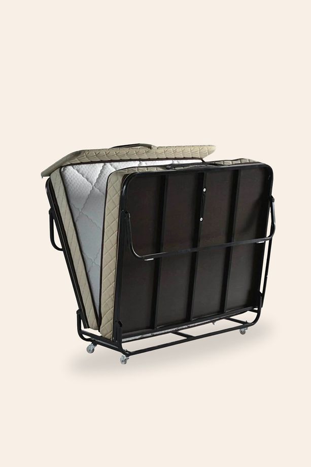 Süper Lüks 120x200 Katlanır Yatak Çift Kişilik Ortopedik Sert Yatak ve Katlanabilir Karyola - 5
