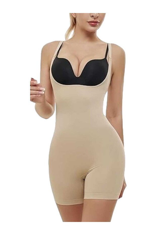 Women's Adjustable Thin Strap Underbust Full Length Corset