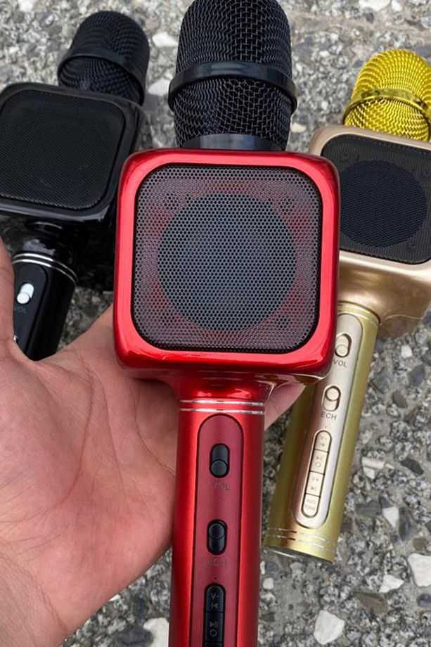 Yüksek Ses Mikrofon Kaliteli Kraroke Bluetooth Hoparlör Fm Radyo Aux Usb Girişli - 2
