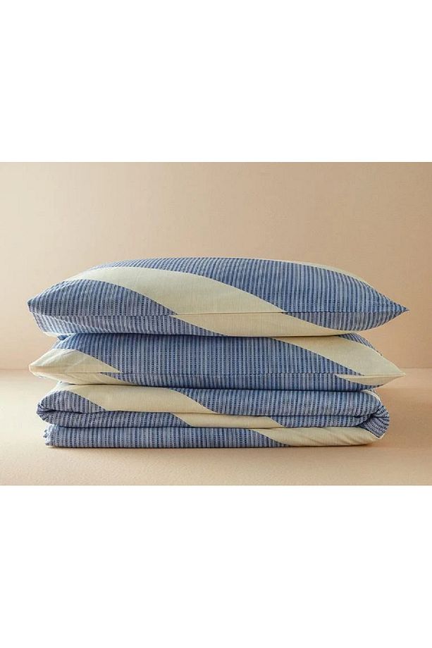 Geomodern Kolay Ütülenir Çift Kişilik Nevresim Takımı 200x220 Cm Lacivert - 7