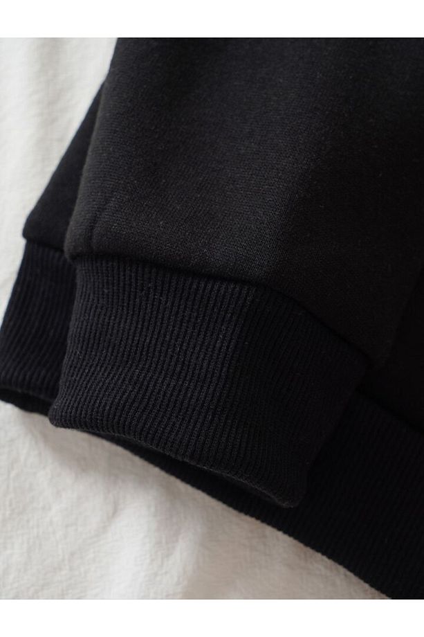 Coffe Bardaklı Kapşonlu kız/erkek çocuk kışlık kalın sweatshirt - 3