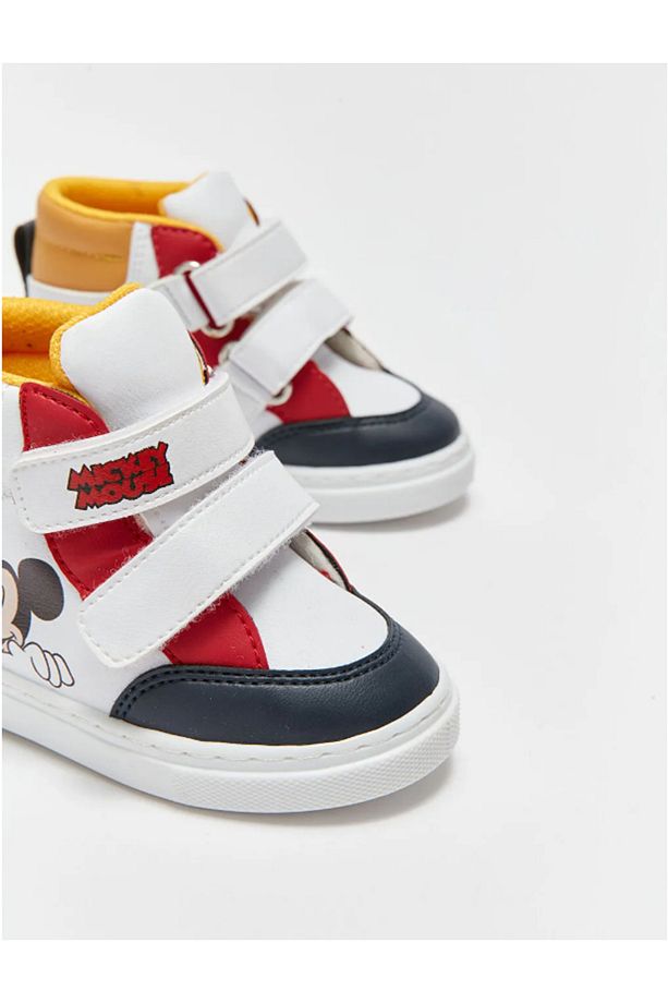LCW STEPS Mickey Mouse Lisanslı Cırt Cırtlı Erkek Bebek Bot - 2