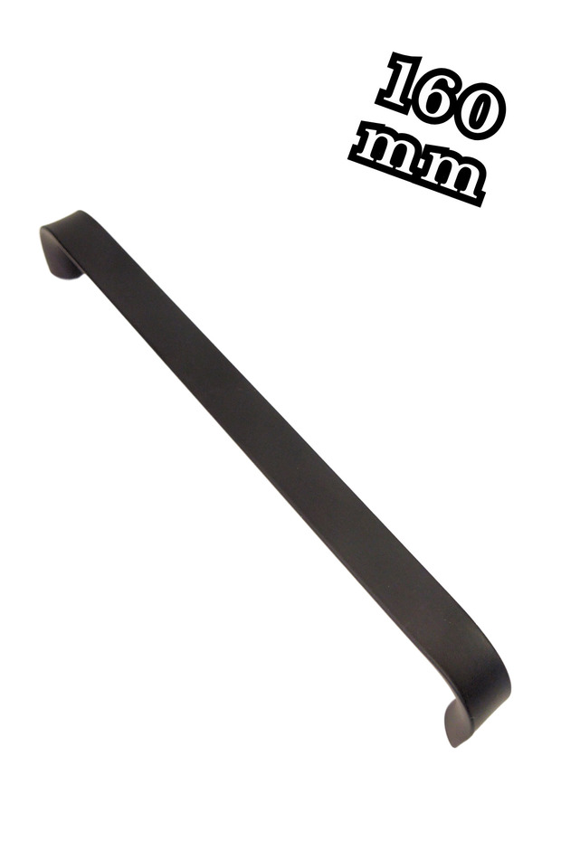Thin Saffron Black Metal Black Handle 1 Piece 160 Mm Cabinet Drawer Furniture Kitchen Kids Handle