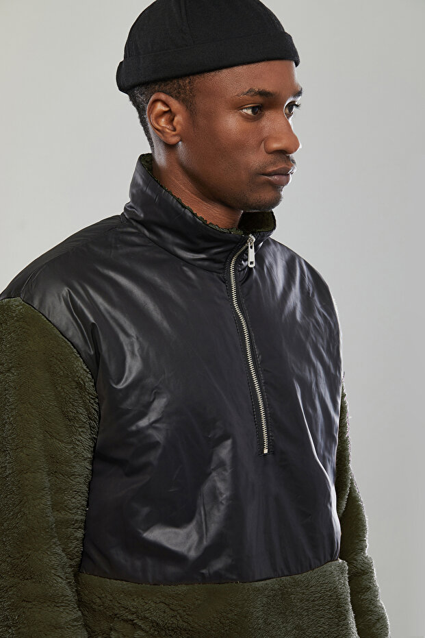 Haki Teddy Sweatshirt - 1