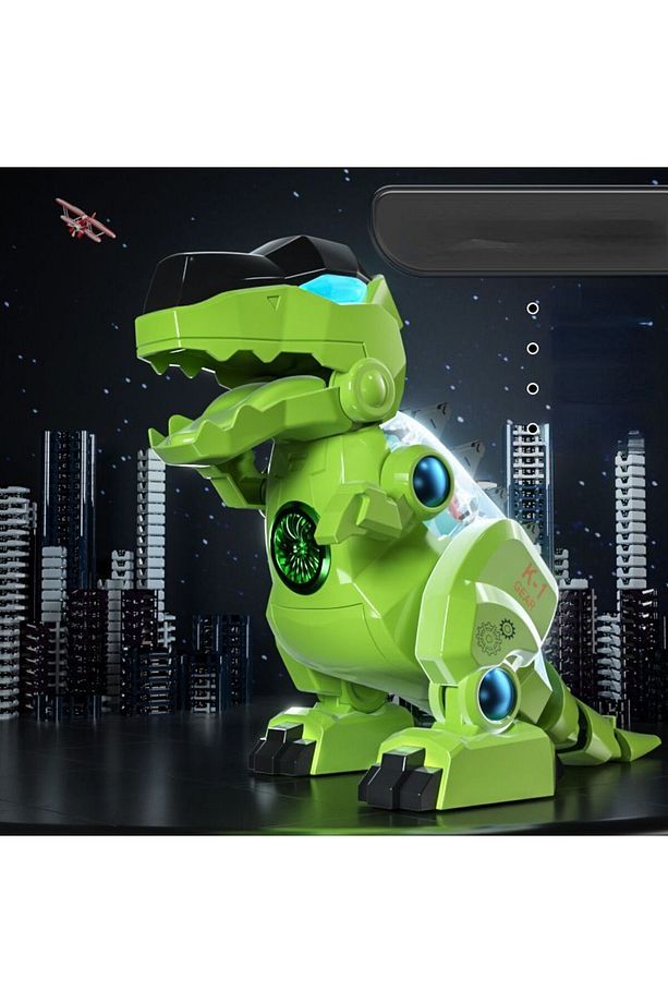 Süper Hareketli Işıklı Sesli Robot Dinazor T-rex Yüksek Kalite Oyuncak Dinozor - 3