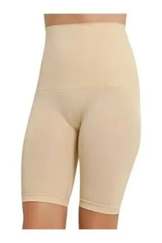 Women's Beige Long Belly Corset 2460