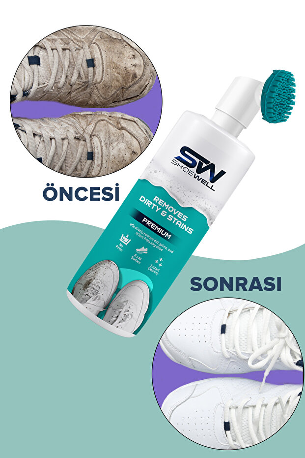 Fırçalı Spor Ayakkabı Temizleyici Köpük Susuz Beyaz Ayakkabı Temizleyici - 5