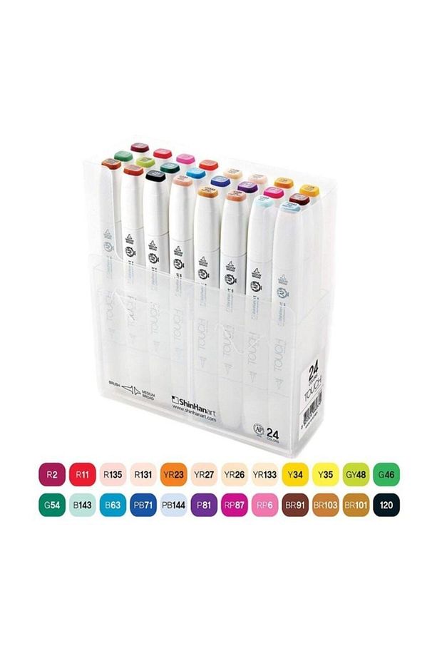 Twın Brush Marker Set 24'lü - 1