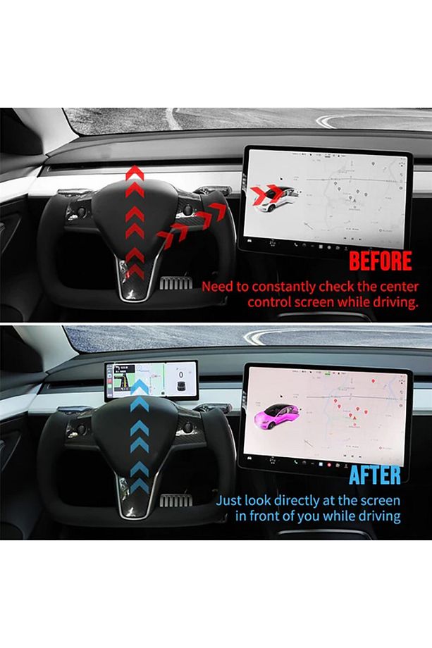 Model Y için 9 inc ön Panel Dokunmatik Ekran OTA sistem, Android ve carplay destekli - 4
