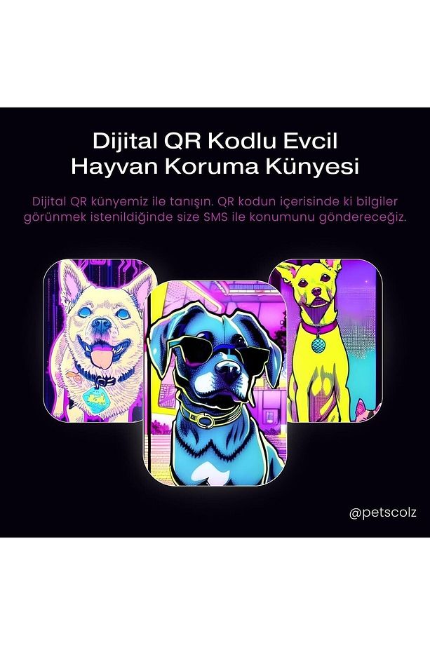 Petscolz Qr Tag - Konum Bildirimli Qr Kod Künye - 1