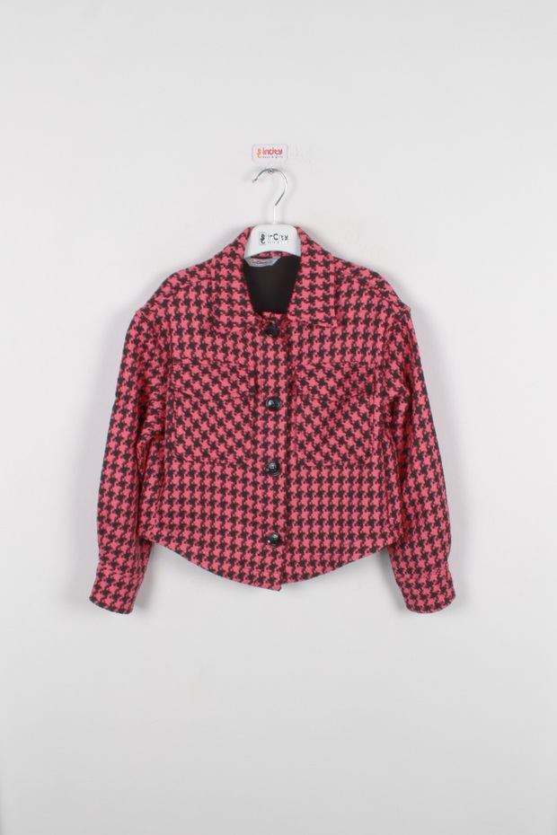 سترة بأزرار بنمط هاوندزتوث للفتيات - 2