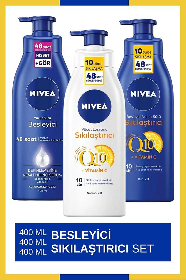 Q10  400 ml Q10 Vücut Sütü 400 ml Vücut Sütü Besleyici 400 ml - 1