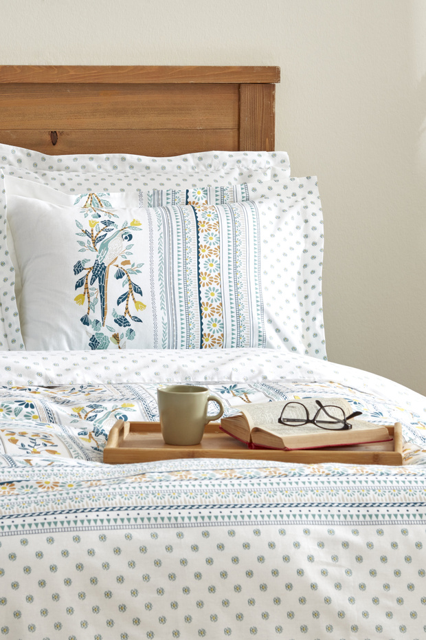 Frega  Pamuk Tek Kişilik Nevresim Takımı Yeşil PP - 8